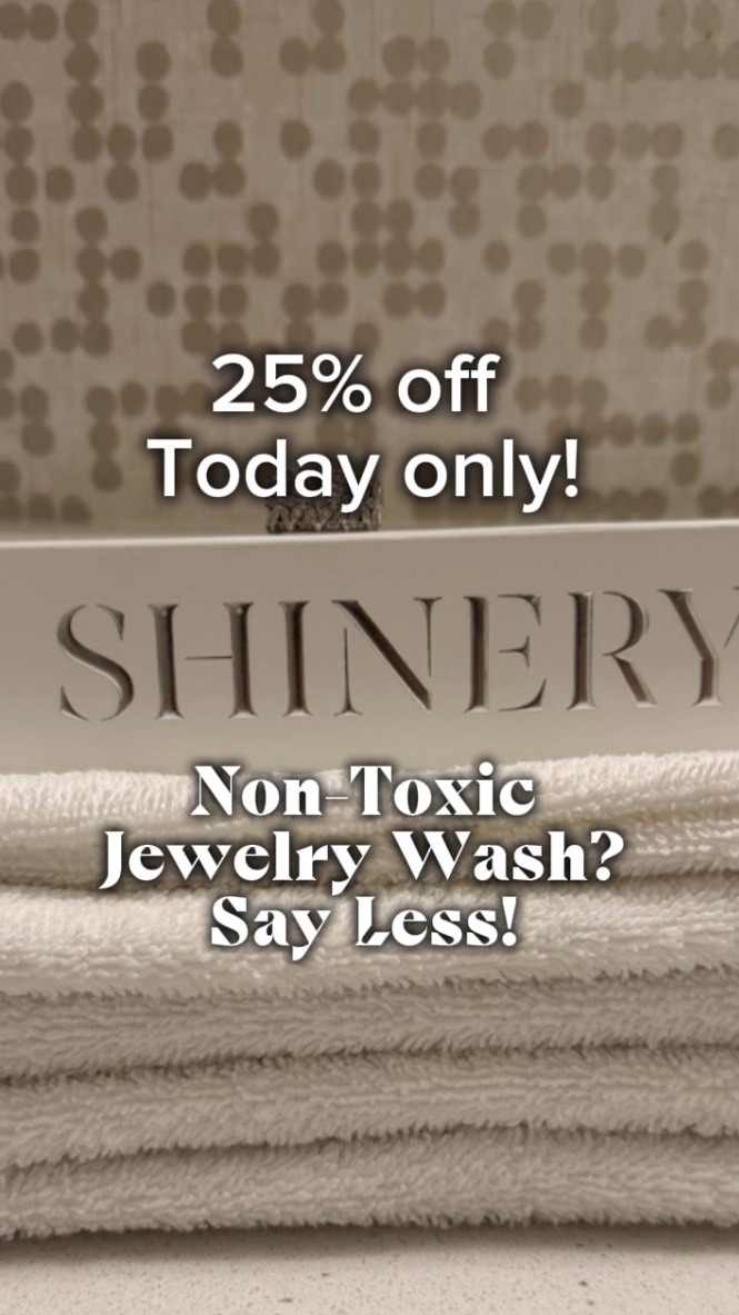 25% OFF TODAY ONLY ✨

One of my favorite little upgrades for keeping jewelry sparkling without harsh chemicals. This gentle jewelry wash cleans your rings while you wash your hands using plant-derived cleansers and skin-friendly ingredients like glycerin.

No harsh chemical cleaners, just a simple formula that helps remove buildup from lotions, oils, and everyday wear.

Linked here if you want to try it while the sale is on.

#shinery #shineryjewelrywash #jewelrywash #jewelrycare #cleanjewelry #sparklingjewelry

#LTKSpringSale #LTKBeauty #LTKOver40
