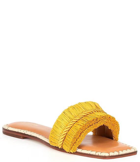 x The Nat Note Madruga Braided Raffia Flat Sandals | Dillard's
