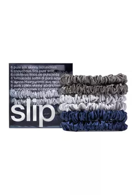 Slip Pure Silk Skinny Scrunchies - 6 Pack | Belk