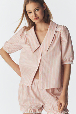Lisa Says Gah Sam Collared Buttondown Top | Anthropologie (US)