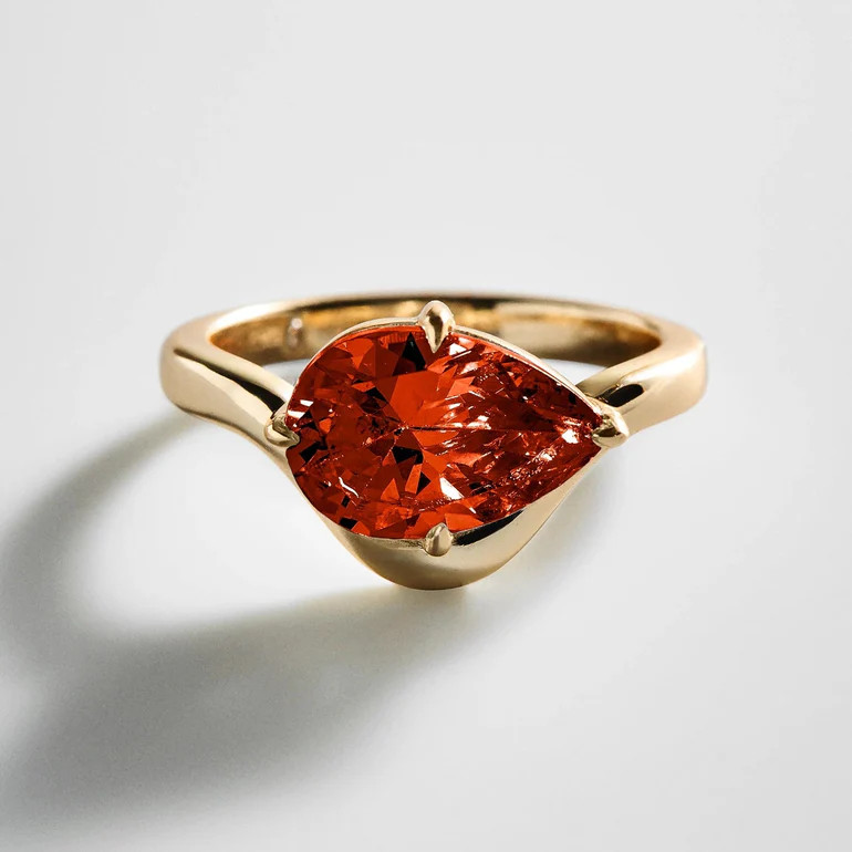 Wavy Custom Birthstone Ring - Gold | BaubleBar
