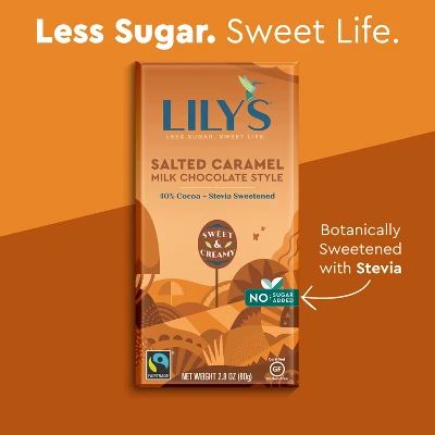 Lily's Salted Caramel Milk Chocolate Bar - 2.8oz | Target