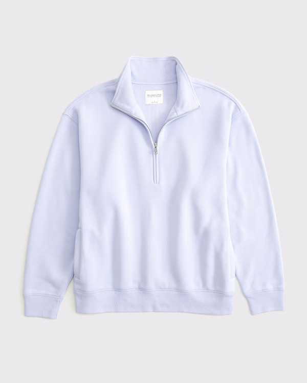 Women's Essential Vintage Sunday Half-Zip | Women's Tops | Abercrombie.com | Abercrombie & Fitch (US)