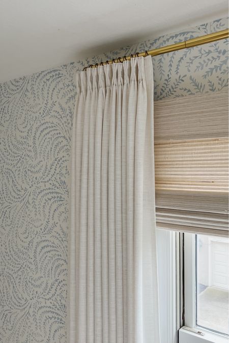 Curtain details:
Liz polyester linen
Ivory white
Triple pleated header
Room darkening liner
memory training
My curtain measurements 91”L x 75”W

Roman Shade:
Marble white
Outside mount
Room darkening liner

Use code: MICHELLE10 for 10% off!

Curtains, window treatments, home decor, drapery, pinch pleat curtains, pinch pleat drapery, Amazon curtains, window coverings


#LTKHome #LTKSeasonal #LTKStyleTip