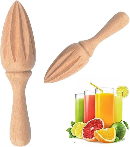 Wooden Citrus Juicer - Handheld Manual Lemon/Orange Reamer | Portable Fruit Squeezer Tool for Hom... | Amazon (US)