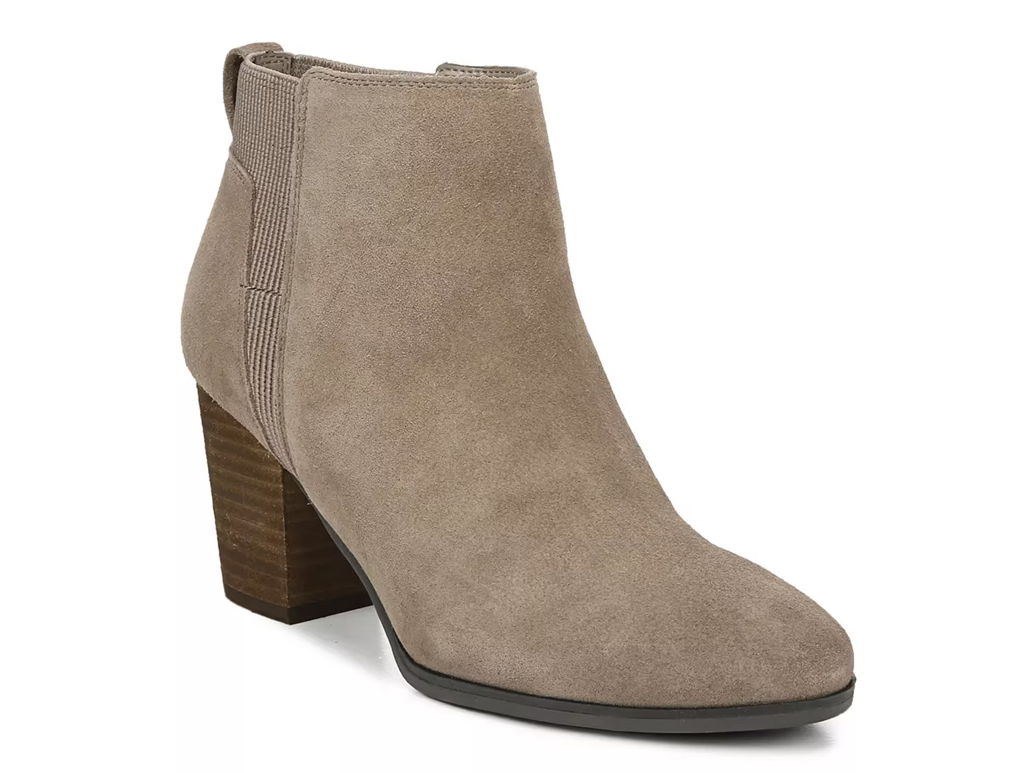 Dr. Scholl's All Yours Bootie - Women's - Taupe Suede - Block Bootie | DSW