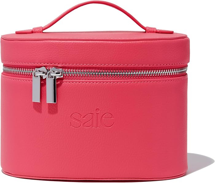 Saie Mini Vanity Case - Vegan Leather Makeup Bag + Travel Toiletry Bag With Removable Interior Or... | Amazon (US)