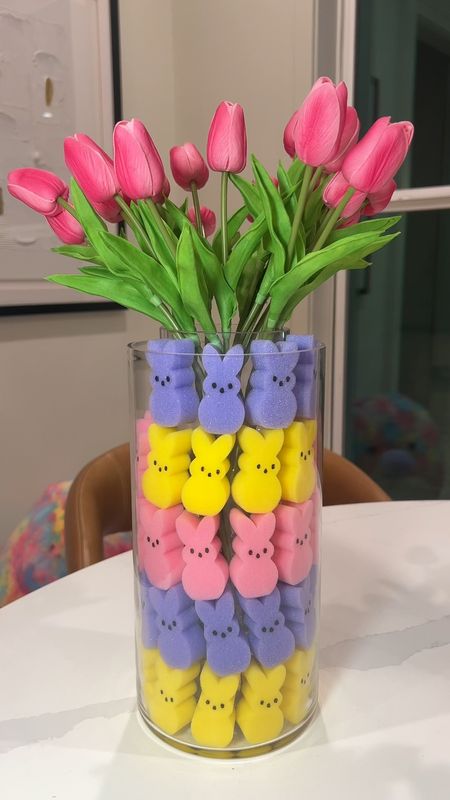 Peeps sponges flower arrangement 

#LTKVideo #LTKhome #LTKSeasonal