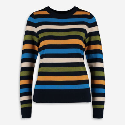 Multicolour Striped Wool Knit Jumper | TK Maxx