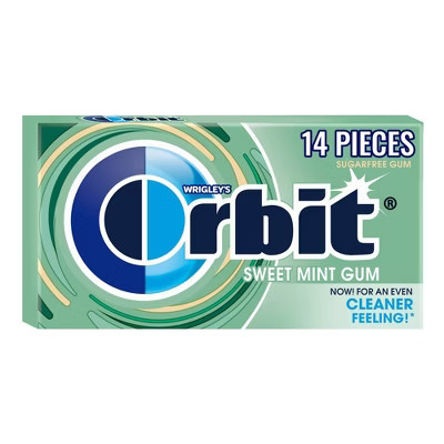 Orbit Sugar Free Sweet Mint Chewing Gum Single Pack - 14 Piece | Target