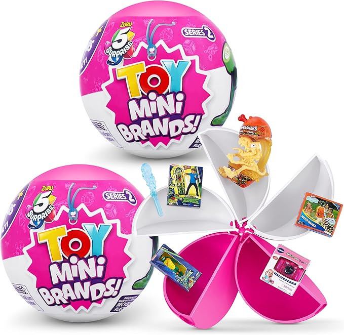 Mini Brands 2 Pack Toys Series 2 by ZURU, Surprise Collectable Minis in Blind Packaging, Iconic T... | Amazon (UK)