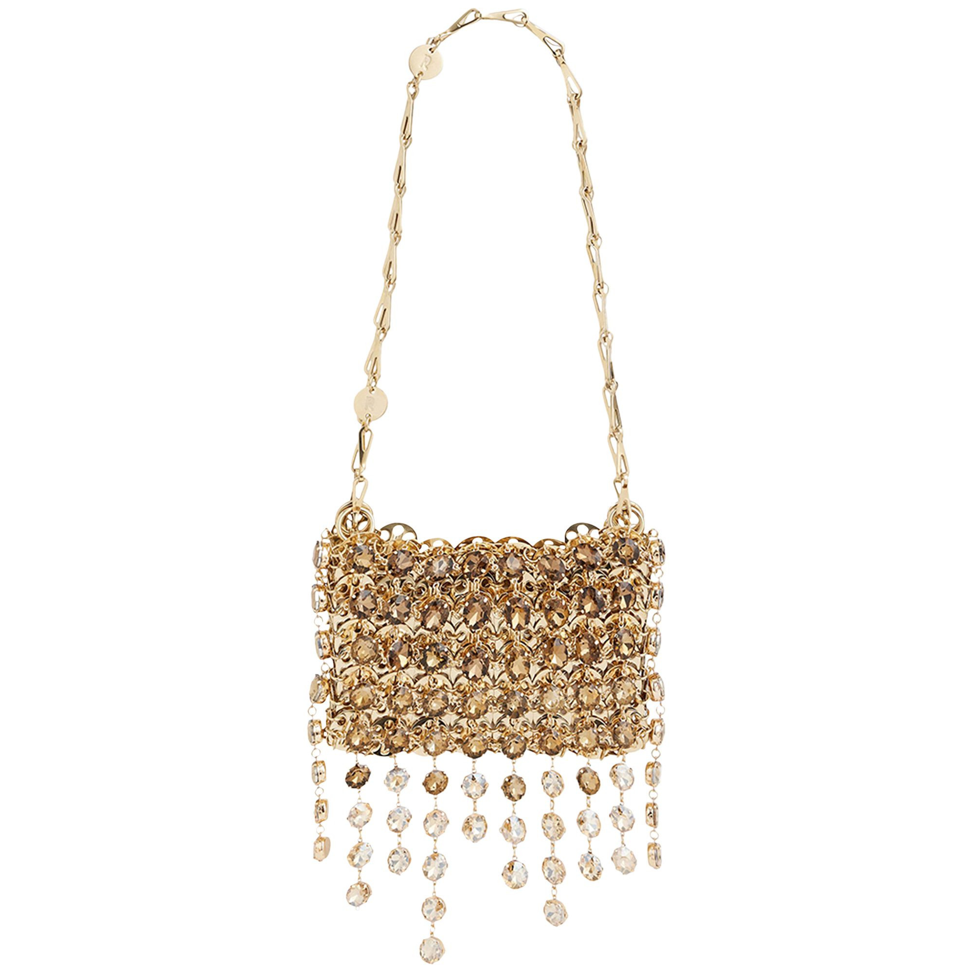 Rabanne 1969 Embellished Nano Bag 'Gold/Topaz' | Women's Size Onesize | GOAT