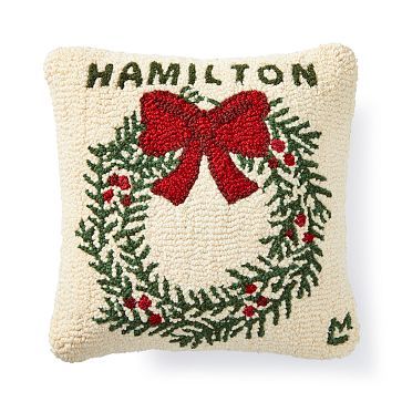 Hand Hooked Holiday Pillows | Mark and Graham