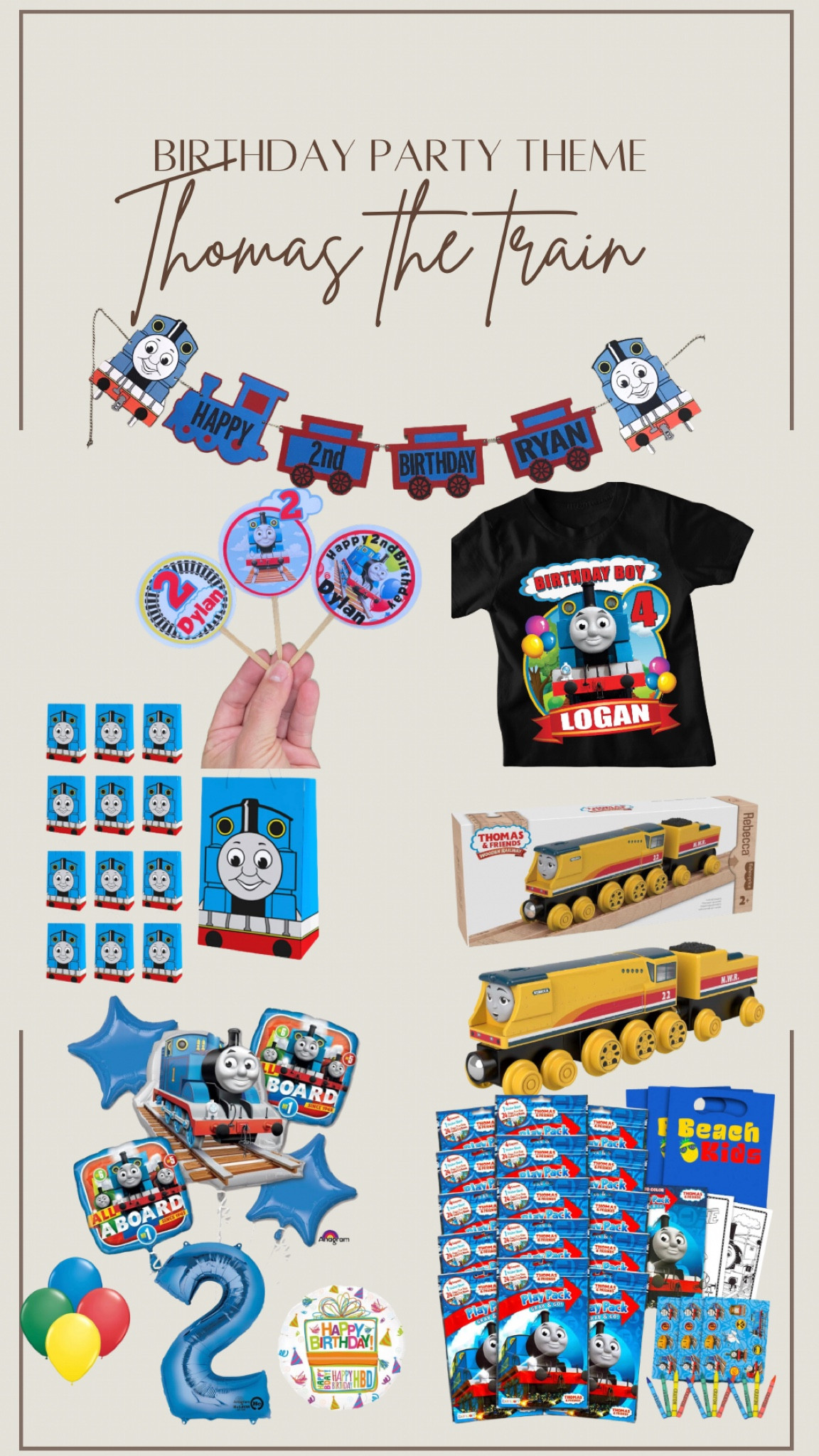 Themed birthday parties for my son and nieces is one of my favorite hobbies to do. Here are all of the favorites from my sons 2nd birthday for Thomas the Train

#LTKparties #LTKkids #LTKfindsunder50