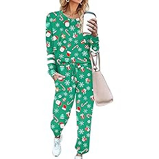 Ekouaer Sweatsuits Womens Loungewear Set Tracksuit Long Sleeve Pajamas Set with Pockets 2 Piece O... | Amazon (US)