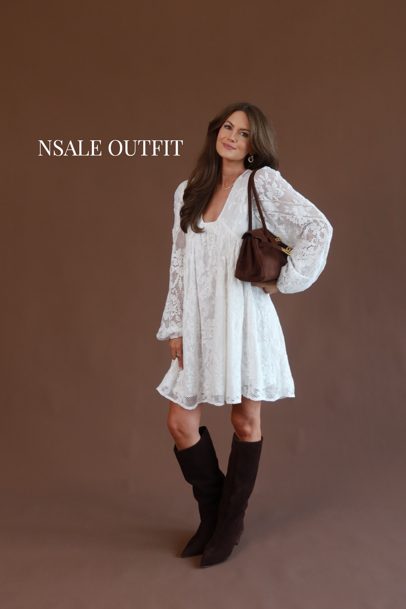 Favorite dress from the NSALE! I am wearing it backwards!! 🤎

#LTKootd #LTKSeasonal #LTKSaleAlert