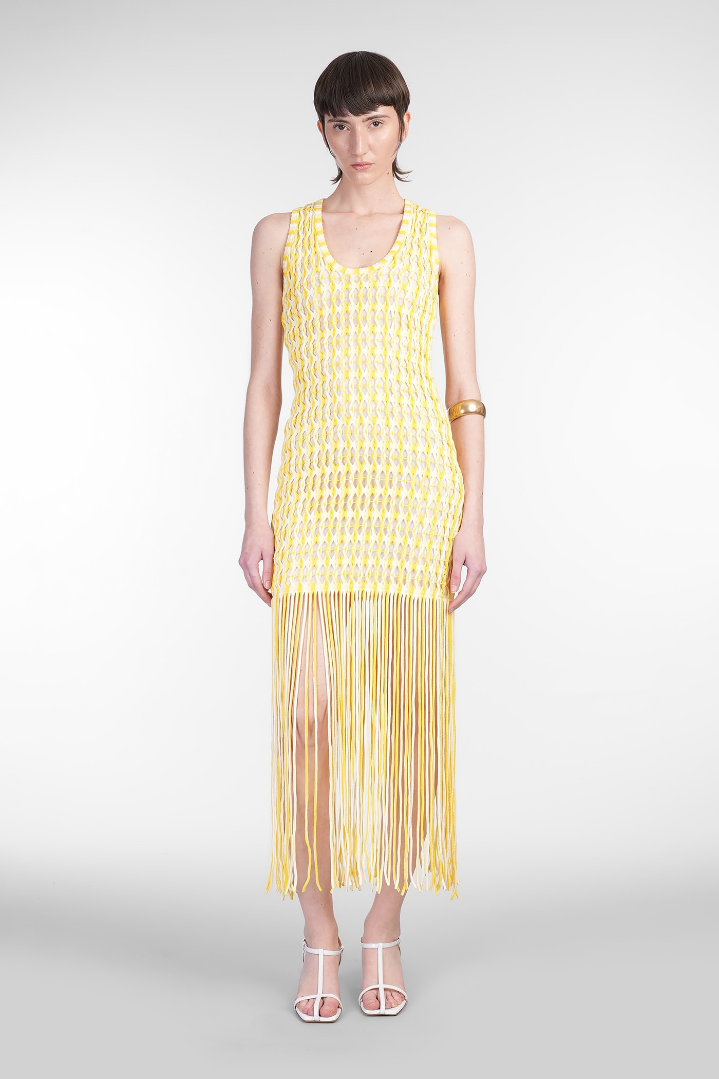 Simkhai Sonia Dress Woman In Yellow Rayon | Italist.com US