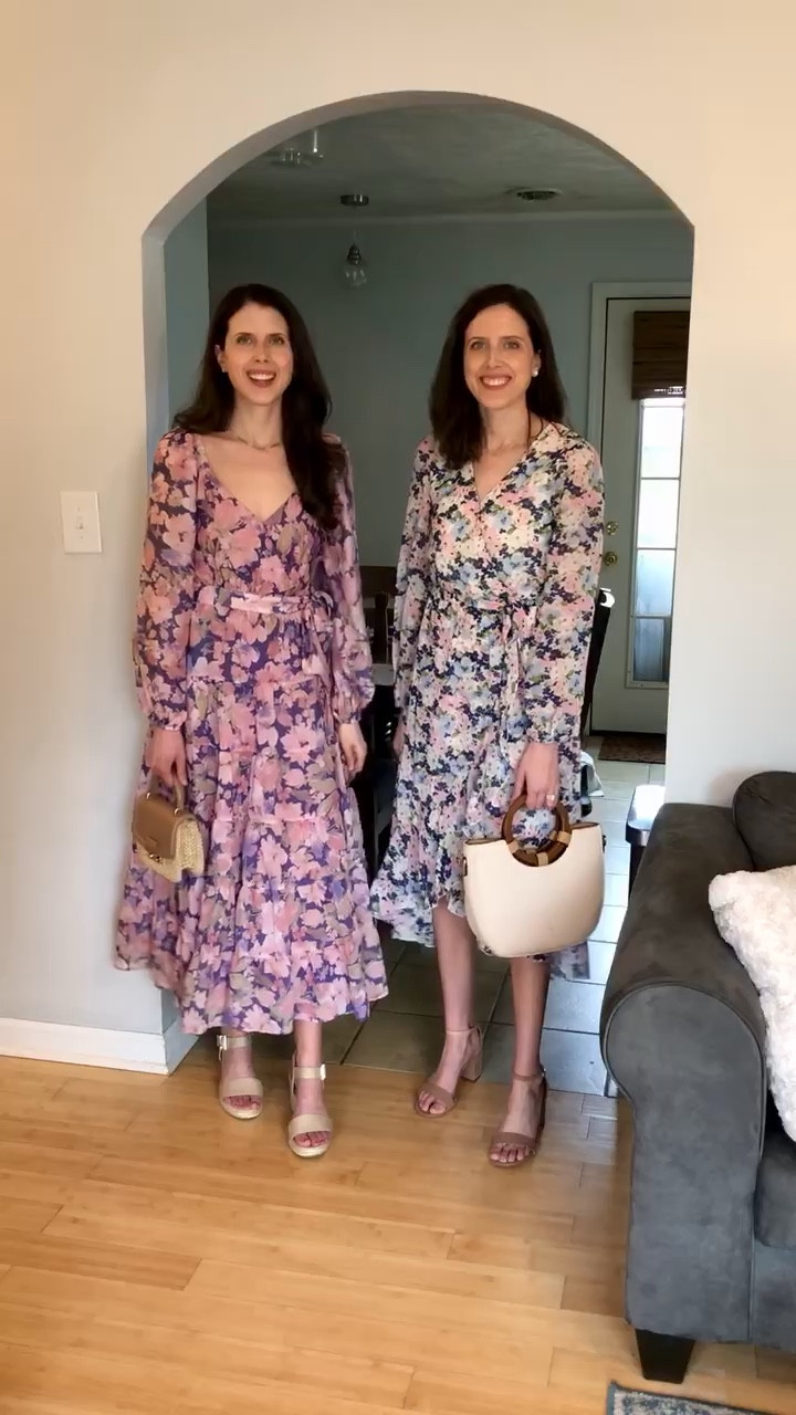 Since it was 30 degrees this morning thought we’d share long sleeve spring dresses perfect for easter or spring weddings 🌸 

Size up one size in the Astr the label dress (on the left) wearing a small.
Amazon dress (on the right) fits tts wearing a small.


Twin sisters 
Twin bloggers
Easter dress
Floral dress
Spring dress 
Family photos
Spring family photos 
Dress era
Long sleeve dress
Statement dress
Pretty dress 
Midi dress 
Maxi dress 
Church dress
Pink dress 

#LTKSpringSale 

#LTKVideo #LTKSeasonal