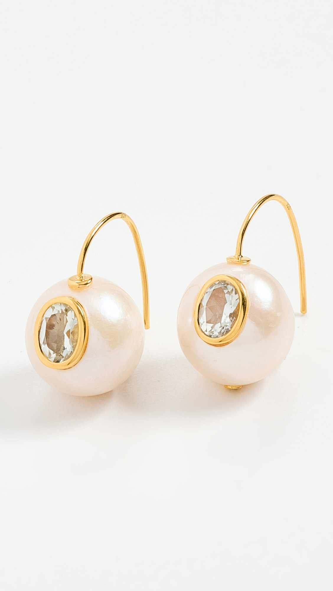 Pearl Pablo Earrings in Green Amethyst | Shopbop