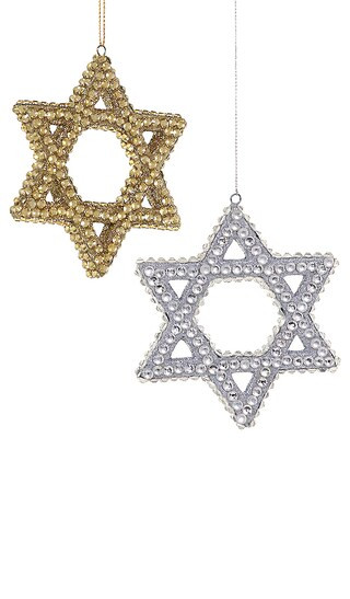 Star Of David Ornaments Set Of 2 | Revolve Clothing (Global)