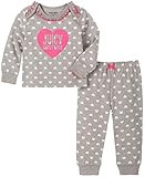 Juicy Couture Baby Girls' 2 Pieces Pants Set, Light Gray, 0-3 Months | Amazon (US)