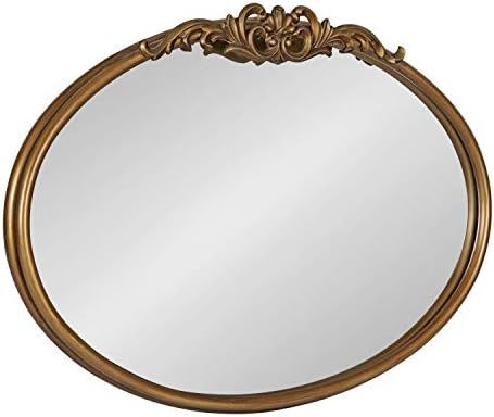 Kate and Laurel Arendahl Glam Ornate Mirror, 27 x 18.75, Gold, Traditional Baroque Inspired Wall ... | Amazon (US)