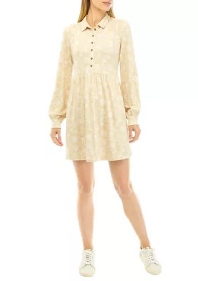 Wonderly Women's Printed Dress, Tan, Small | Belk