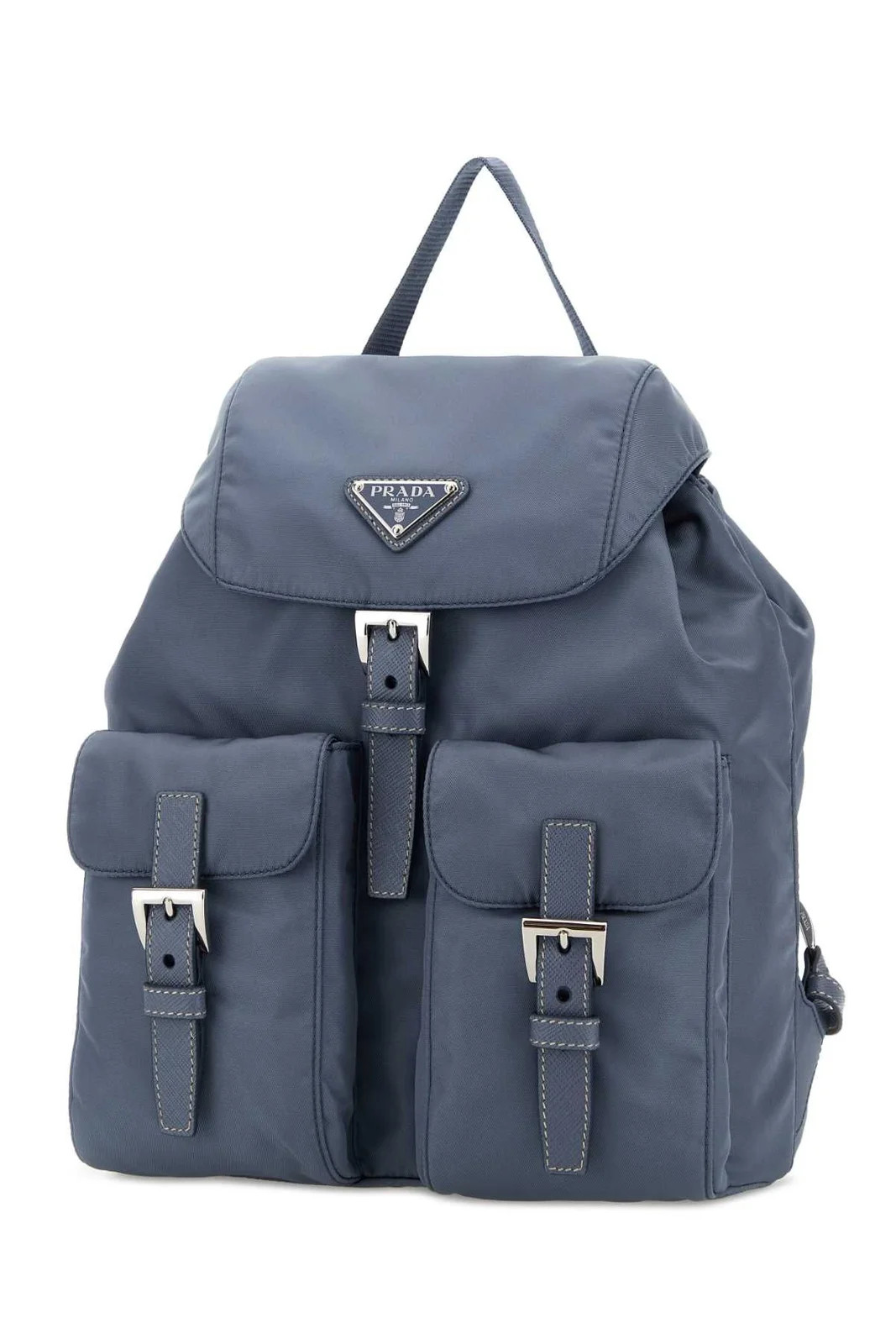 Prada Logo Plaque Small Backpack | Cettire Global