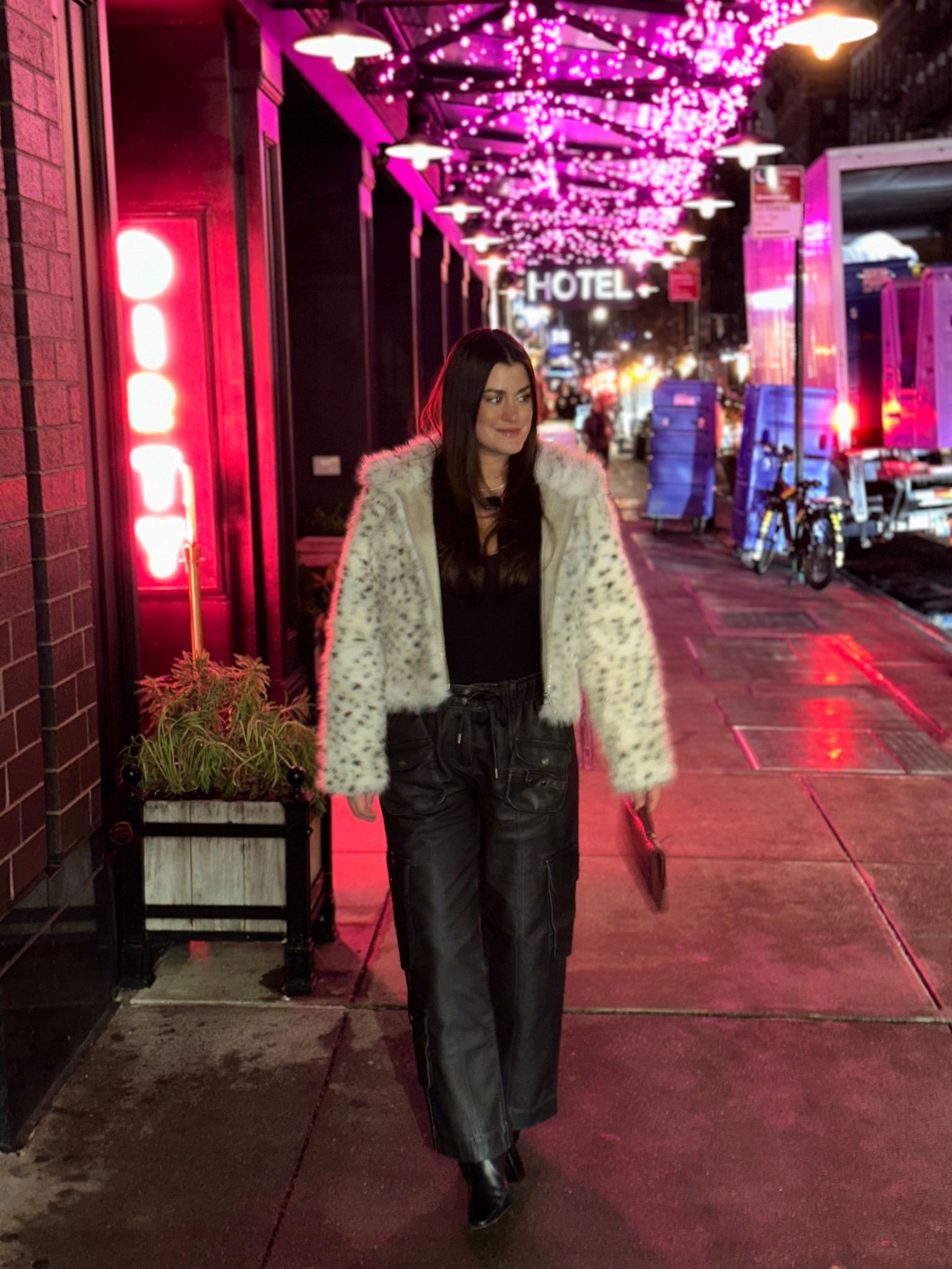 Free People leather cargo pants!
I sized up one for an oversized look 

#LTKootd