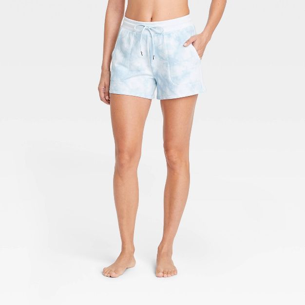 Women's Beautifully Soft Fleece Tie-Dye Lounge Shorts - Stars Above™ | Target