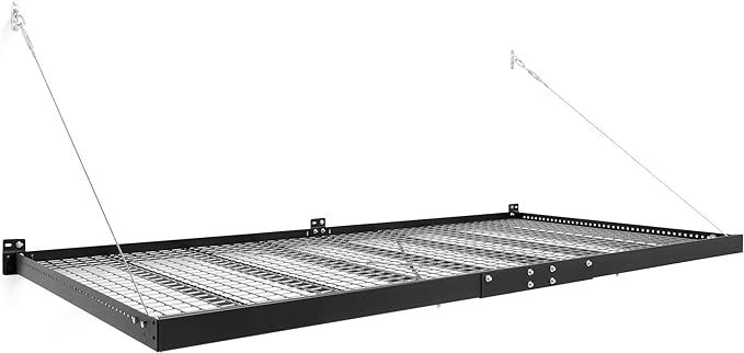 NewAge Products Pro Series Black 4 ft. x 8 ft. Wall Mounted Steel Shelf, Garage Overheads, 40400 | Amazon (US)