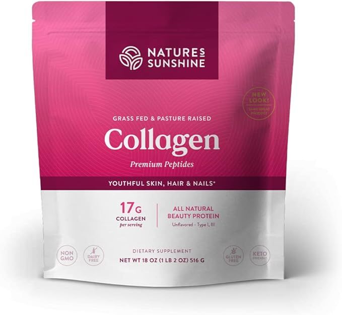 Nature's Sunshine Collagen Powder Type I and III Grass Fed and Pasture Raised Premium Bovine Coll... | Amazon (US)