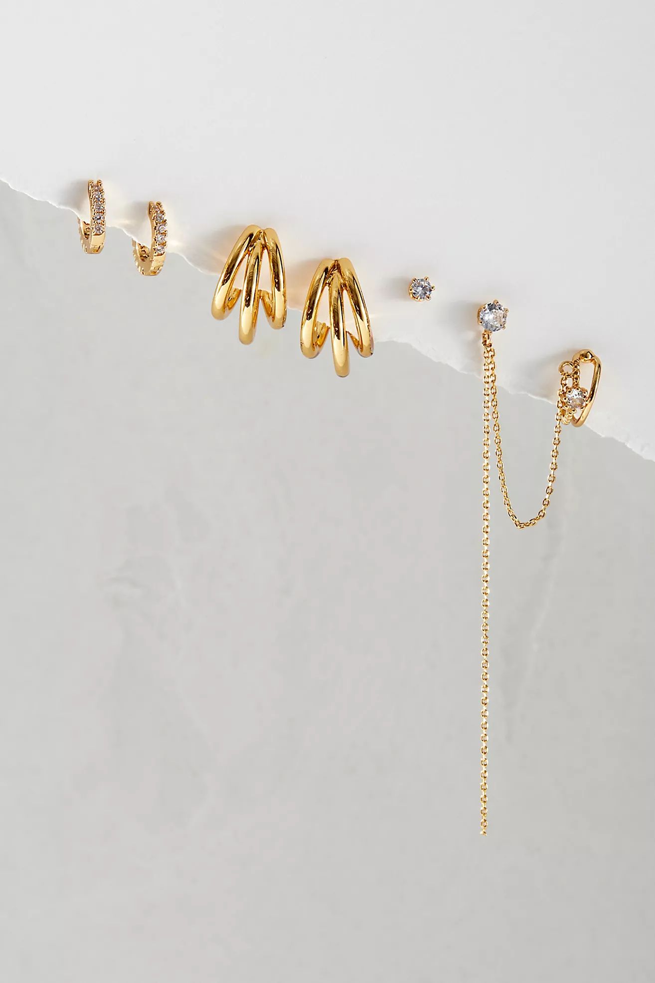 14k Gold Plated Dripping Earring Set | Free People (Global - UK&FR Excluded)
