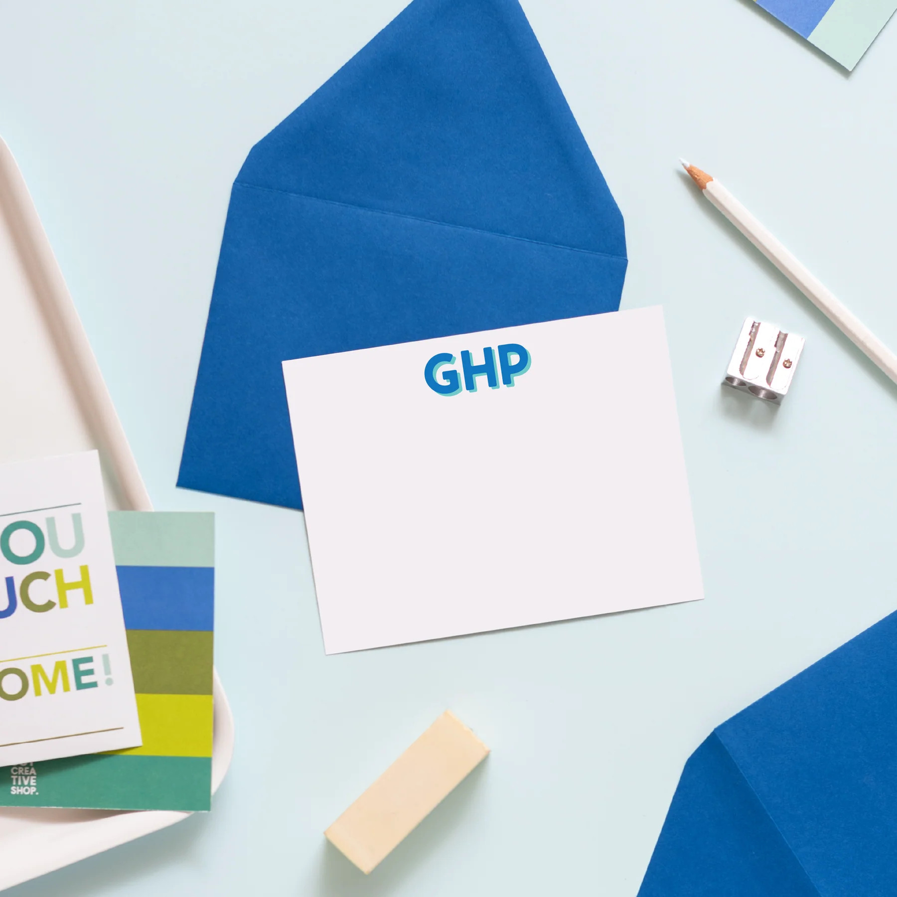 Modern Classics Monogram Personalized Stationery | Joy Creative Shop