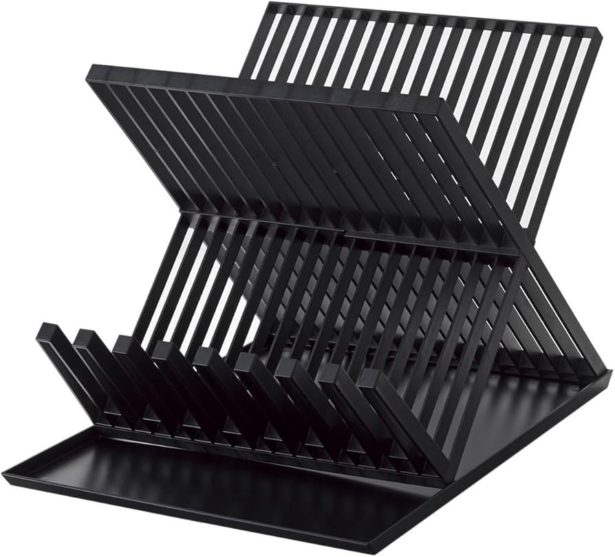 YAMAZAKI home 2608 Dish Drainer-Drying Rack for Kitchen Counters, One Size, Black | Amazon (US)