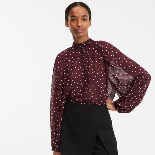 Polka Dot Shirt with High Neck | La Redoute (UK)