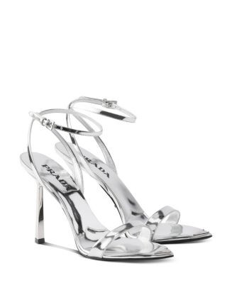 Women's Metallic Leather High-Heeled Sandals | Bloomingdale's (US)