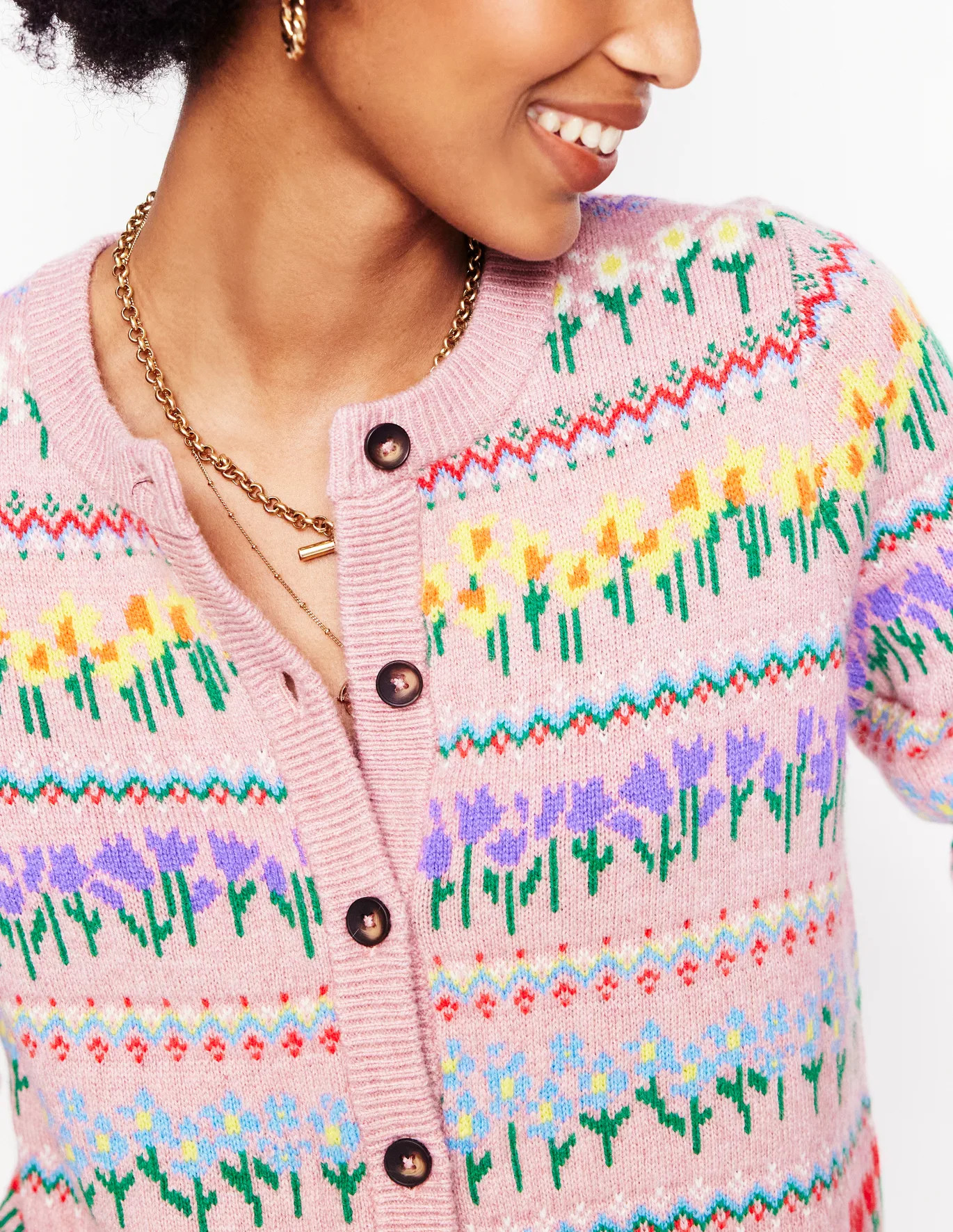 Edie Fair Isle Cardigan | Boden (US)