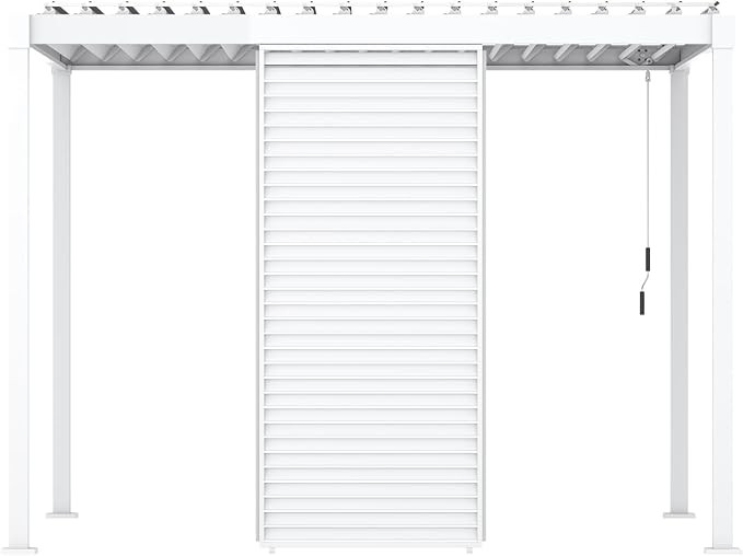 Mirador Accessory - Aluminum Fixed Shutter Wall 1/3 13' Side for 111 Series, Elegant Louvered Des... | Amazon (US)