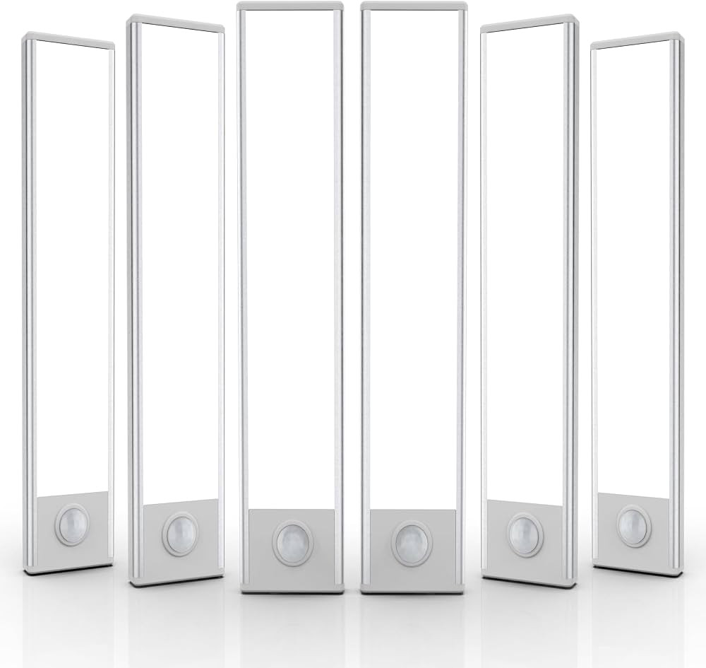 Under Cabinet Lighting, 6 Pack Motion Sensor Light Indoor, Wireless USB Rechargeable Magnetic Clo... | Amazon (US)
