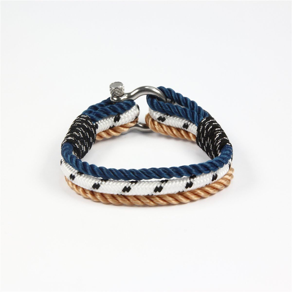 U.S. Nautics Blue Ocean Nautical Bracelets Beautiful Bracelets Made of Yachting Rope- Wide Variet... | Amazon (US)