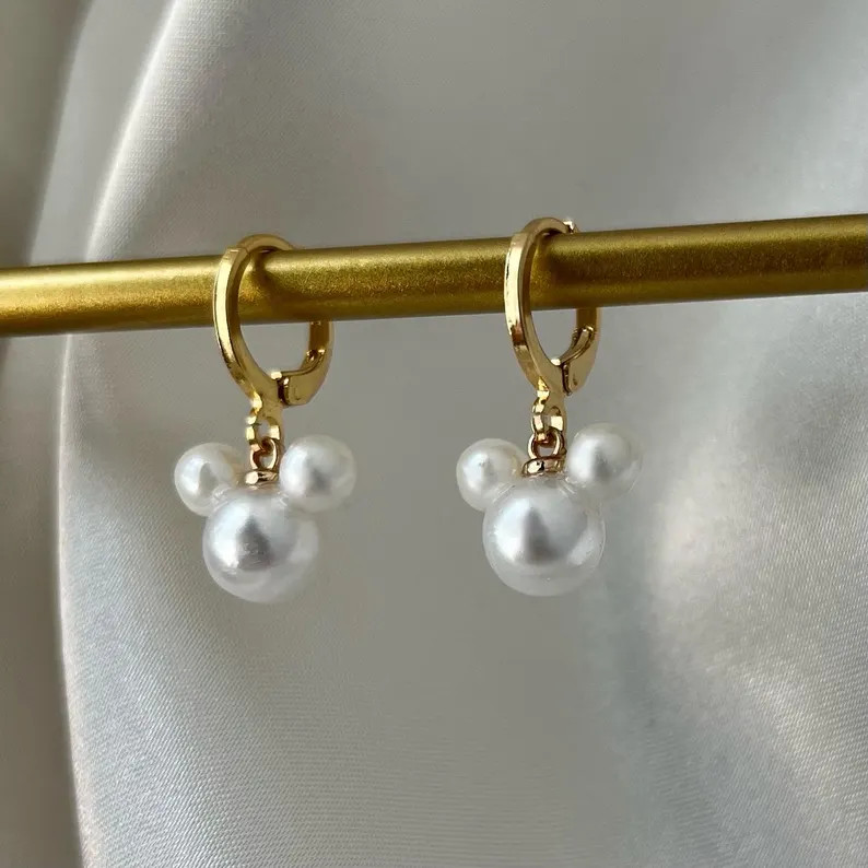 Mouse Drop Pearl Earrings | Handmade | Pearl Earrings | Gifts for Her | Bridal | Park Girls | Cli... | Etsy (US)