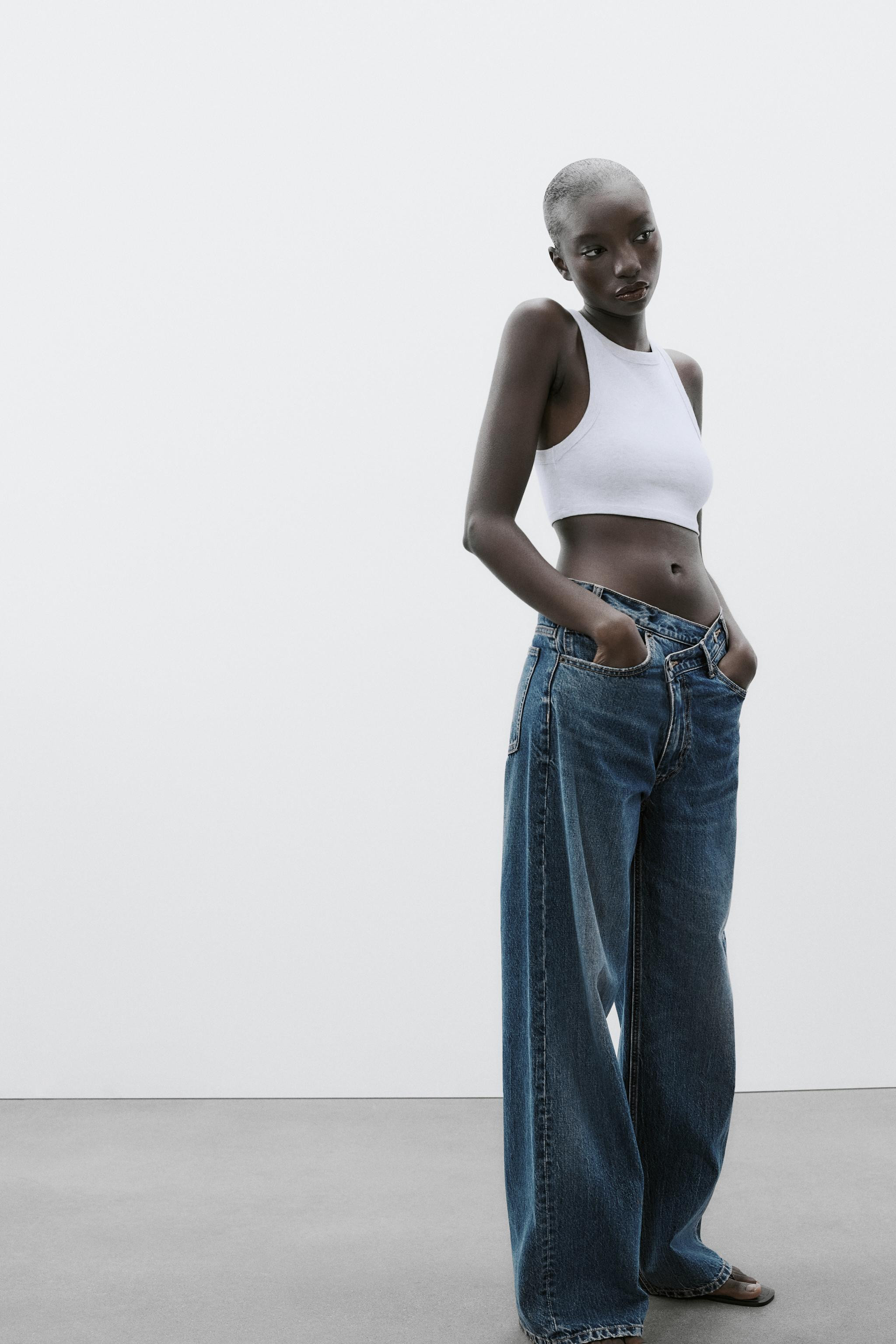 RIBBED STRAPPY TOP | Zara UK