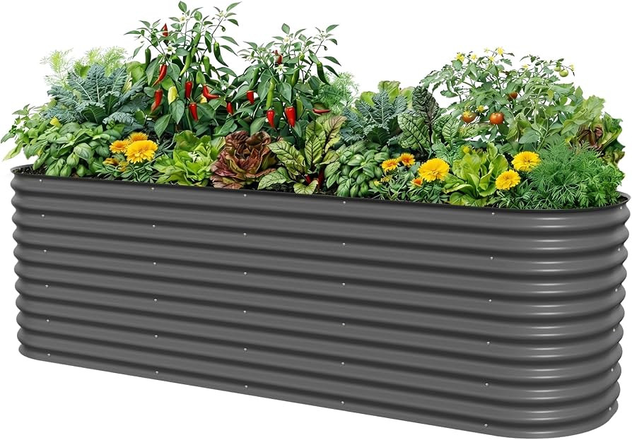 32" Extra Tall Raised Garden Bed Kits, 4 x 8 x 2.7ft Raised Planter Box Outdoor, 2.5 x 9.5 x 2.7f... | Amazon (US)