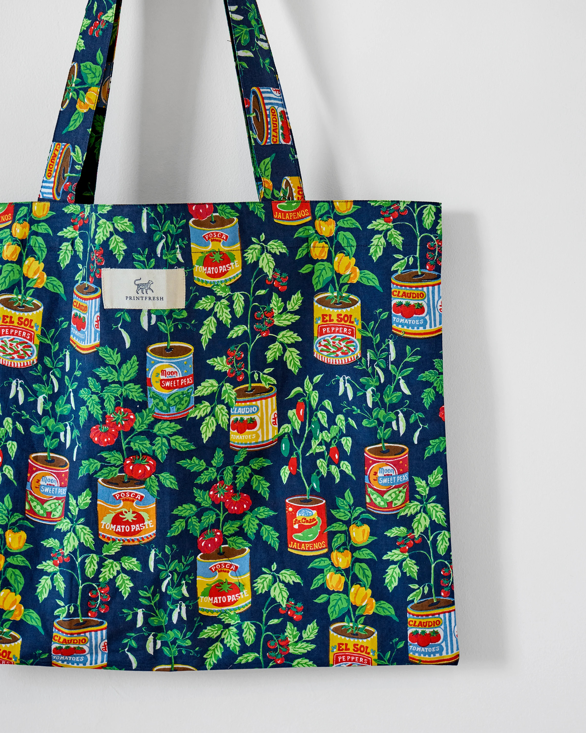 Kitchen Garden - Go To Tote - Navy | Printfresh