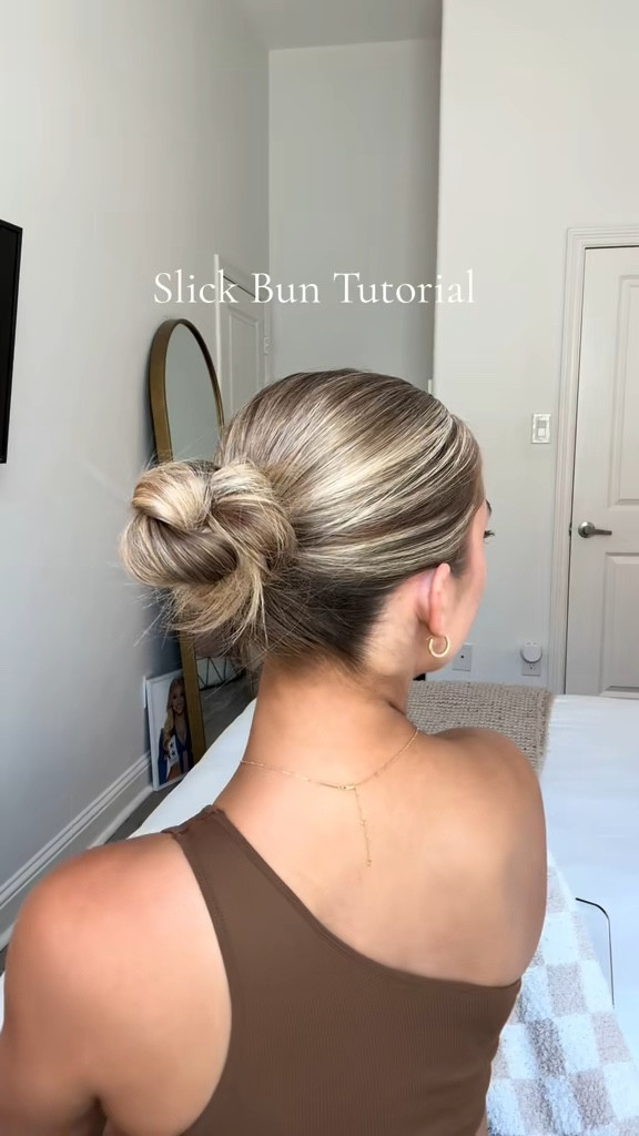 Easy slick back bun tutorial! All my essentials linked🤍

#LTKBeauty