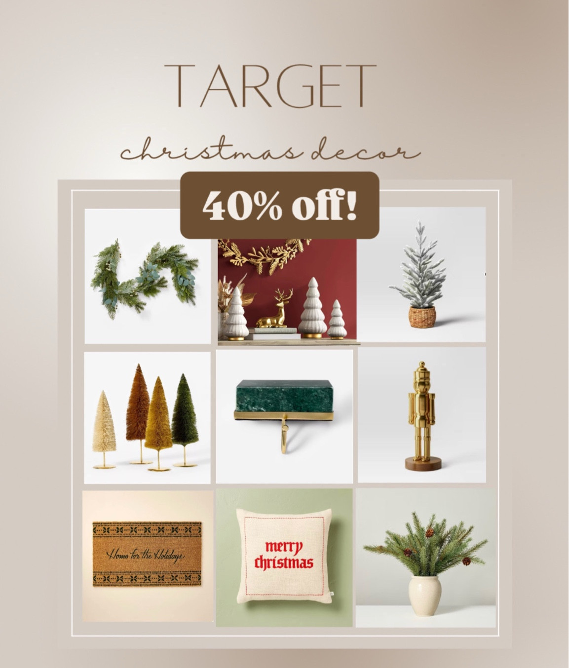 Up to 40% off Christmas decor! 

#LTKCyberWeek #LTKHoliday #LTKSeasonal