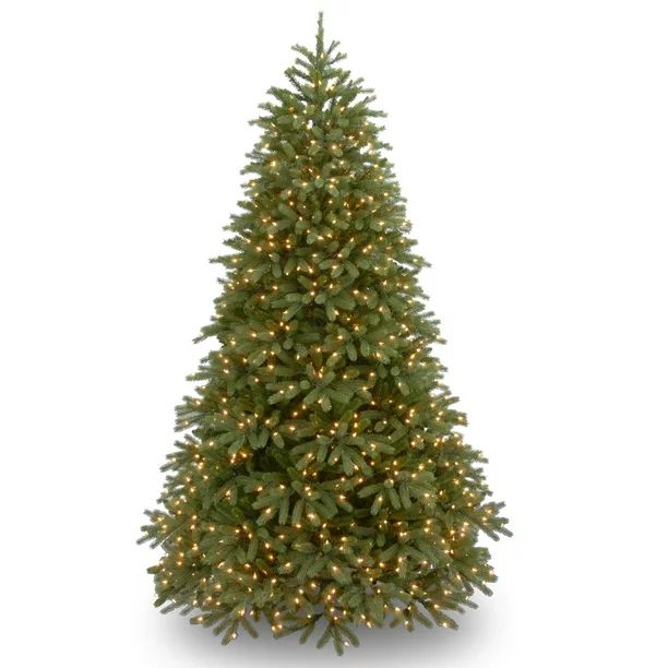 7.5’ Pre-Lit Jersey Fraser Fir Artificial Christmas Tree – Warm White LED Lights - Walmart.co... | Walmart (US)