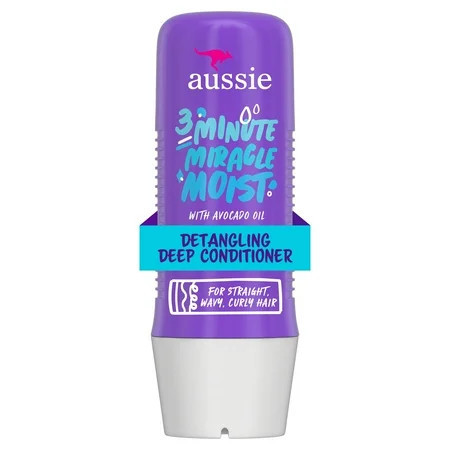 Aussie 3 Minute Miracle Moist Detangling Deep Conditioner, Paraben Free, 8 fl oz | Walmart (US)