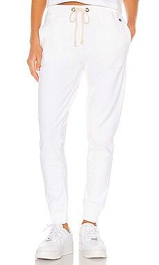 Champion Rib Cuff Pants in White from Revolve.com | Revolve Clothing (Global)
